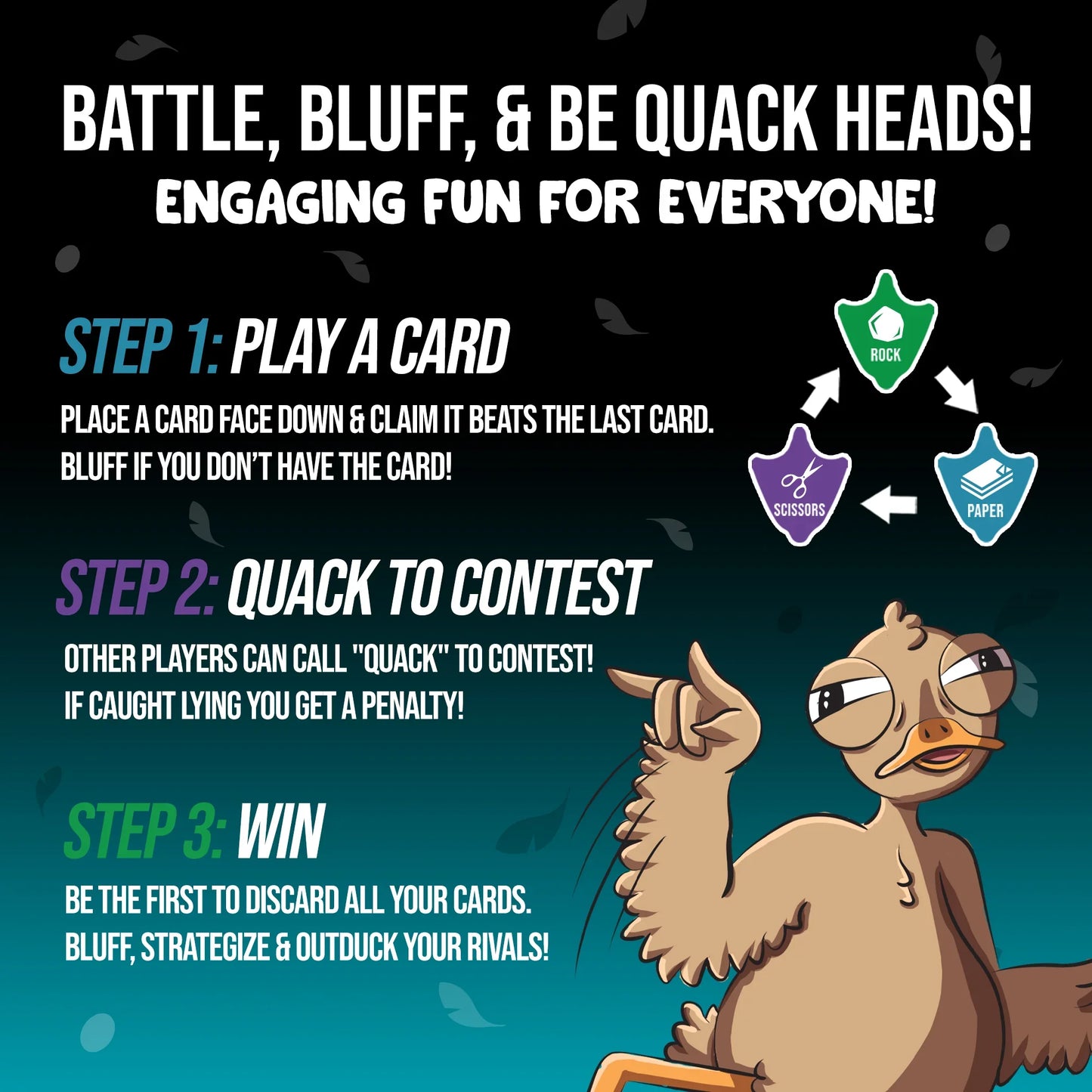 Quack Heads - Duck-Themed Bluffing & Strategy Game
