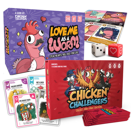 Chicken Challengers x Love Me As a Worm Bundle